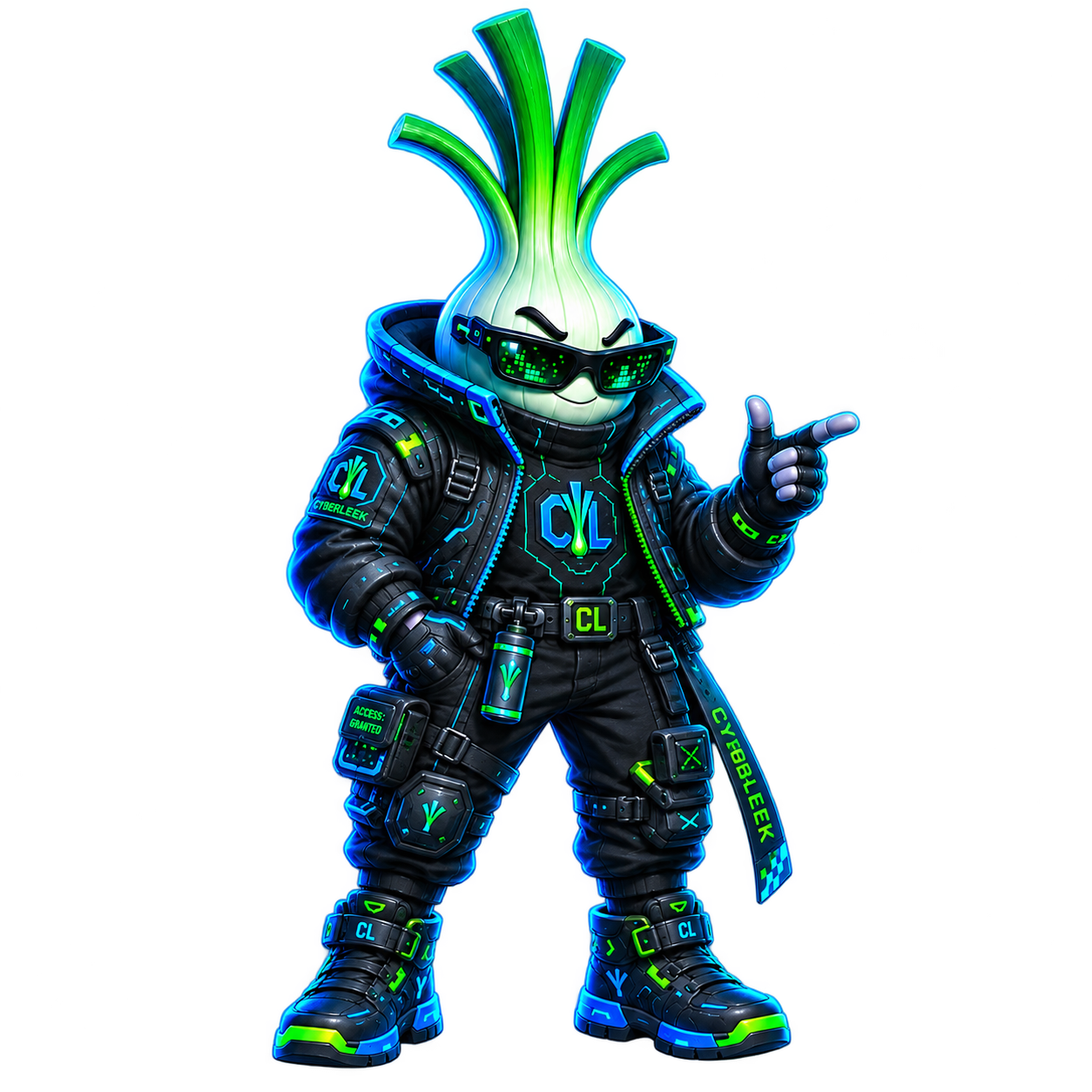 Cyber Leek Mascot representing GTA 6 leaks